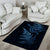 New Zealand Octopus Tattoo and Fern Area Rug Maori Pattern Matariki Style