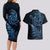 New Zealand Octopus Tattoo and Fern Couples Matching Long Sleeve Bodycon Dress and Hawaiian Shirt Maori Pattern Matariki Style