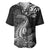 New Zealand Crocodile Tattoo and Fern Baseball Jersey Maori Pattern