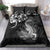 New Zealand Crocodile Tattoo and Fern Bedding Set Maori Pattern