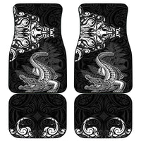 New Zealand Crocodile Tattoo and Fern Car Mats Maori Pattern LT03 - Polynesian Pride
