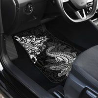 New Zealand Crocodile Tattoo and Fern Car Mats Maori Pattern LT03 - Polynesian Pride