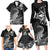 New Zealand Crocodile Tattoo and Fern Family Matching Long Sleeve Bodycon Dress and Hawaiian Shirt Maori Pattern