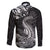 New Zealand Crocodile Tattoo and Fern Family Matching Off The Shoulder Long Sleeve Dress and Hawaiian Shirt Maori Pattern