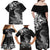 New Zealand Crocodile Tattoo and Fern Family Matching Off Shoulder Maxi Dress and Hawaiian Shirt Maori Pattern