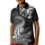 New Zealand Crocodile Tattoo and Fern Kid Polo Shirt Maori Pattern