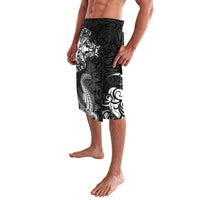 New Zealand Crocodile Tattoo and Fern Lavalava Maori Pattern LT03 - Polynesian Pride
