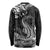 New Zealand Crocodile Tattoo and Fern Long Sleeve Shirt Maori Pattern