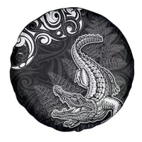 New Zealand Crocodile Tattoo and Fern Spare Tire Cover Maori Pattern LT03 - Polynesian Pride