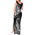 New Zealand Crocodile Tattoo and Fern Tank Maxi Dress Maori Pattern