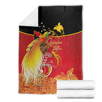Papua New Guinea Independence Day Blanket Happy Anniversary 50th Bird-of-paradise Melanesian Tattoos - Polynesian Pride