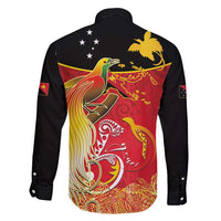 Papua New Guinea Independence Day Family Matching Long Sleeve Bodycon Dress and Hawaiian Shirt Happy Anniversary 50th Bird-of-paradise Melanesian Tattoos - Polynesian Pride