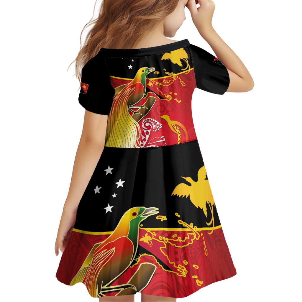 Papua New Guinea Independence Day Family Matching Puletasi and Hawaiian Shirt Happy Anniversary 50th Bird-of-paradise Melanesian Tattoos - Polynesian Pride