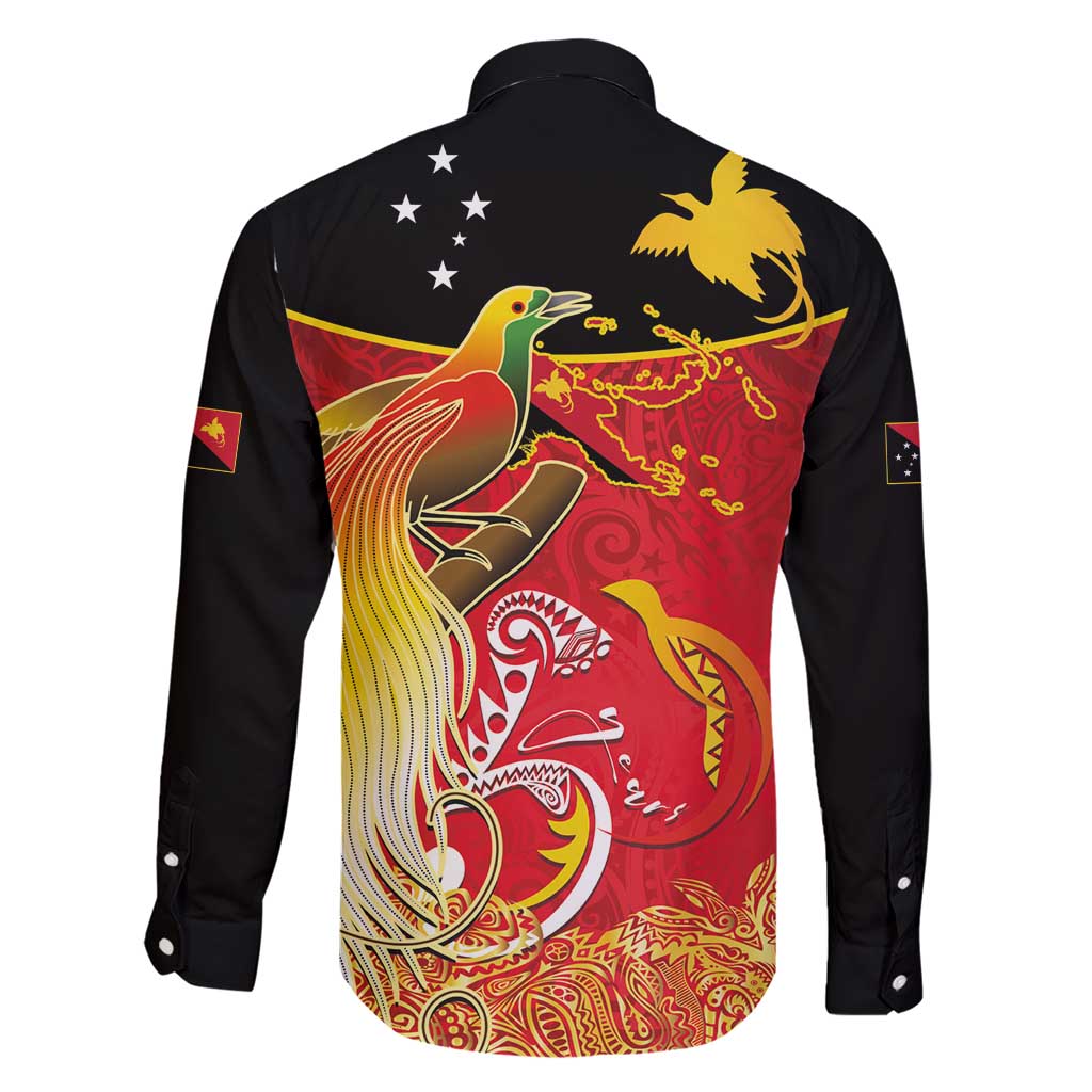 Papua New Guinea Independence Day Family Matching Short Sleeve Bodycon Dress and Hawaiian Shirt Happy Anniversary 50th Bird-of-paradise Melanesian Tattoos - Polynesian Pride