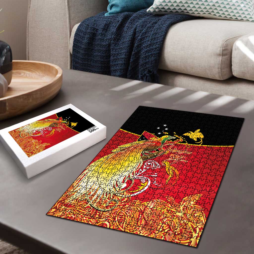 Papua New Guinea Independence Day Puzzle Happy Anniversary 50th Bird-of-paradise Melanesian Tattoos - Polynesian Pride