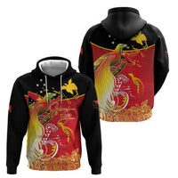 Papua New Guinea Independence Day Zip Hoodie Happy Anniversary 50th Bird-of-paradise Melanesian Tattoos - Polynesian Pride