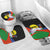 New Caledonia Bathroom Set Kagu Bird and The Seal with Melanesian Culture - Polynesian Pride