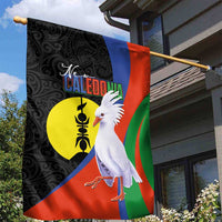 New Caledonia Garden Flag Kagu Bird and The Seal with Melanesian Culture - Polynesian Pride