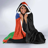 New Caledonia Hooded Blanket Kagu Bird and The Seal with Melanesian Culture - Polynesian Pride