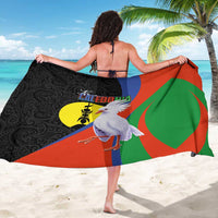 New Caledonia Sarong Kagu Bird and The Seal with Melanesian Culture - Polynesian Pride