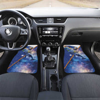 Marshall Islands Manit Day Car Mats Grunge National Flag with Whales and Tribal Tattoos - Polynesian Pride