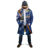 Marshall Islands Manit Day Cloak Grunge National Flag with Whales and Tribal Tattoos - Polynesian Pride