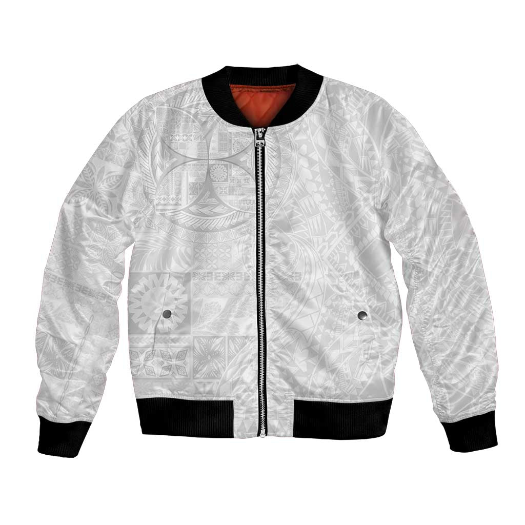 Samoan Culture-Lotu Tamaiti Bomber Jacket Siapo and Polynesian Art Tattoos - Polynesian Pride