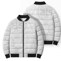 Samoan Culture-Lotu Tamaiti Bomber Puffer Jacket Siapo and Polynesian Art Tattoos LT03 - Polynesian Pride