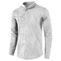 Samoan Culture-Lotu Tamaiti Button Sweatshirt Siapo and Polynesian Art Tattoos LT03 - Polynesian Pride