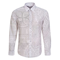 Samoan Culture-Lotu Tamaiti Family Matching Off Shoulder Maxi Dress and Hawaiian Shirt Siapo and Polynesian Art Tattoos - Polynesian Pride