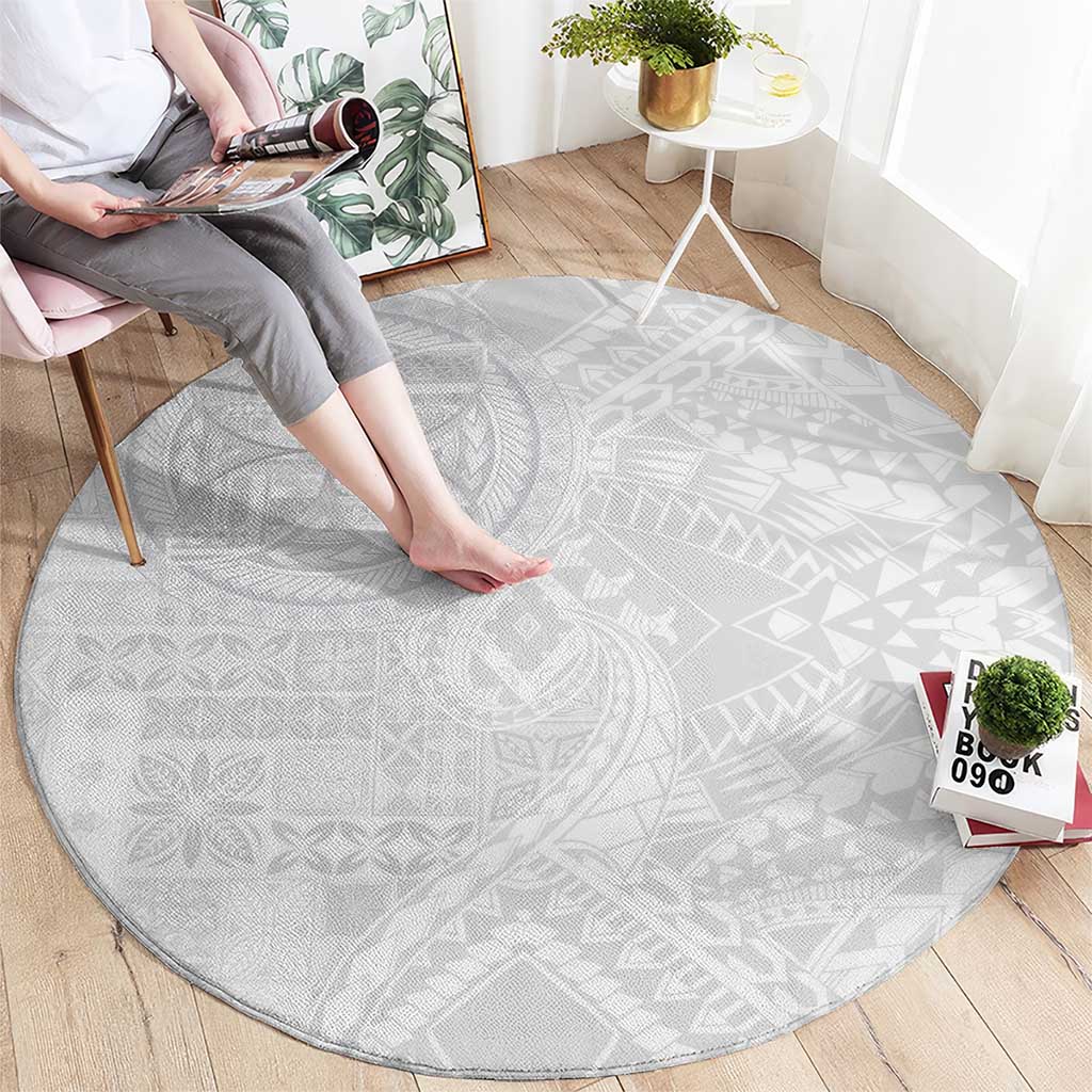 Samoan Culture-Lotu Tamaiti Round Carpet Siapo and Polynesian Art Tattoos - Polynesian Pride