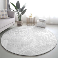 Samoan Culture-Lotu Tamaiti Round Carpet Siapo and Polynesian Art Tattoos - Polynesian Pride