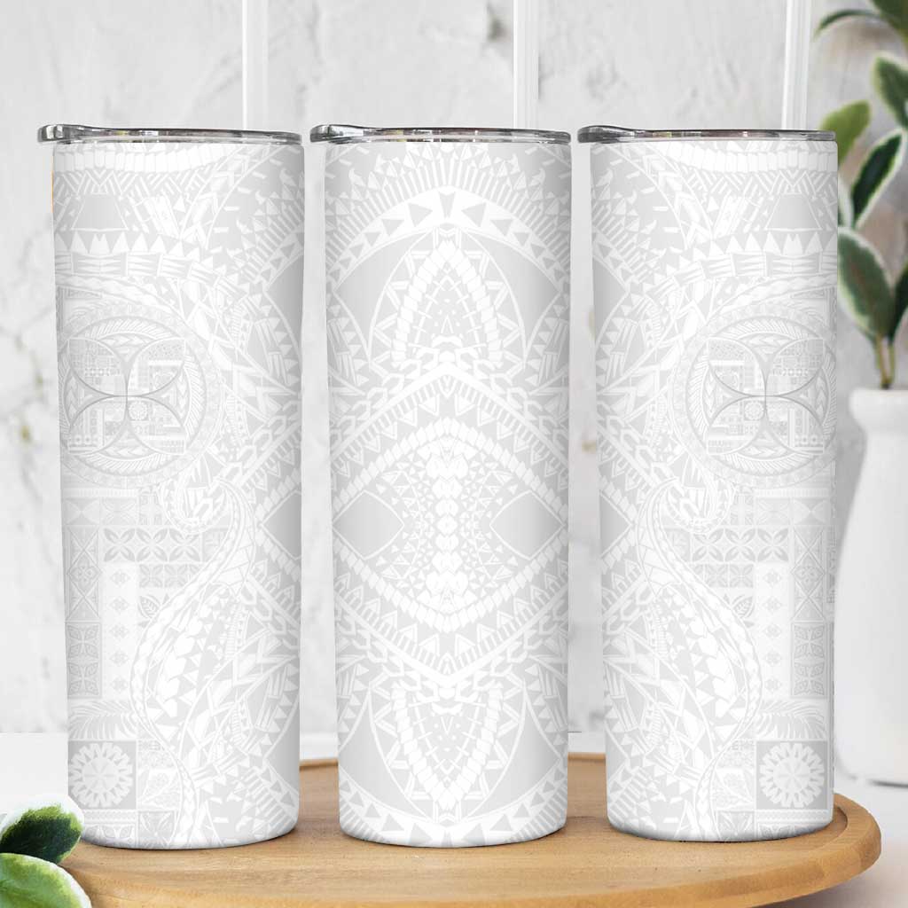 Samoan Culture-Lotu Tamaiti Skinny Tumbler Siapo and Polynesian Art Tattoos - Polynesian Pride
