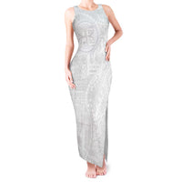 Samoan Culture-Lotu Tamaiti Tank Maxi Dress Siapo and Polynesian Art Tattoos - Polynesian Pride