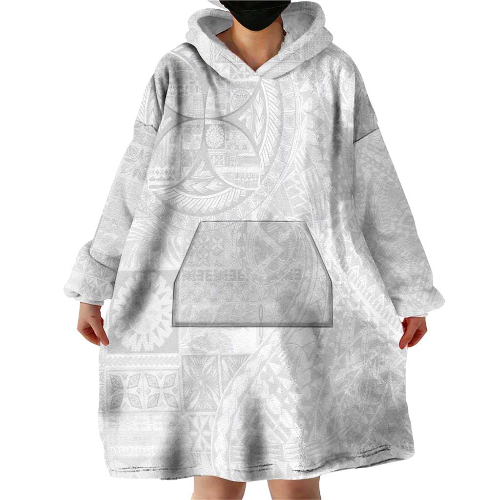 Samoan Culture-Lotu Tamaiti Wearable Blanket Hoodie Siapo and Polynesian Art Tattoos - Polynesian Pride