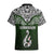 Aotearoa New Zealand Hawaiian Shirt Silver Fern and Matau with Maori Tribal Green Style LT03 - Polynesian Pride