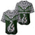 Custom Aotearoa New Zealand Baseball Jersey Silver Fern and Matau with Maori Tribal Green Style LT03 - Polynesian Pride