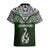 Custom Aotearoa New Zealand Hawaiian Shirt Silver Fern and Matau with Maori Tribal Green Style LT03 - Polynesian Pride