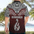 Aotearoa New Zealand Hawaiian Shirt Silver Fern and Matau with Maori Tribal Red Style LT03 - Polynesian Pride