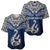 Custom Aotearoa New Zealand Baseball Jersey Silver Fern and Matau with Maori Tribal Blue Style LT03 - Polynesian Pride