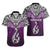 Aotearoa New Zealand Hawaiian Shirt Silver Fern and Matau with Maori Tribal Pink Style LT03 - Polynesian Pride