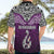 Aotearoa New Zealand Hawaiian Shirt Silver Fern and Matau with Maori Tribal Pink Style LT03 - Polynesian Pride