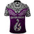 Custom Aotearoa New Zealand Polo Shirt Silver Fern and Matau with Maori Tribal Pink Style LT03 - Polynesian Pride