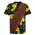 Samoan Culture Rugby Jersey Hibiscus and Ula Fala with Tapa Pattern Black Color