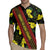 Samoan Culture Rugby Jersey Hibiscus and Ula Fala with Tapa Pattern Black Color