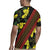 Samoan Culture Rugby Jersey Hibiscus and Ula Fala with Tapa Pattern Black Color