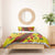 Samoan Culture Bedding Set Hibiscus and Ula Fala with Tapa Pattern Yellow Color