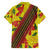 Samoan Culture Family Matching Puletasi and Hawaiian Shirt Hibiscus and Ula Fala with Tapa Pattern YellowColor