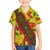 Samoan Culture Family Matching Tank Maxi Dress and Hawaiian Shirt Hibiscus and Ula Fala with Tapa Pattern YellowColor