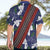 Samoan Culture Hawaiian Shirt Hibiscus and Ula Fala with Tapa Pattern Blue Color